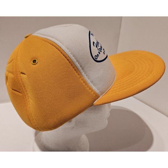 Vintage Trucker Snapback Ford vs Chevy Yellow/White Hat Very Clean - Picture 4 of 10